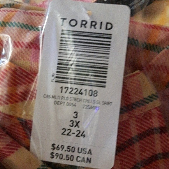 Mini Challis Zip Front Shirt Dress Yellow Fall Plaid Sleeveless Knee Length 3X - Picture 5 of 5